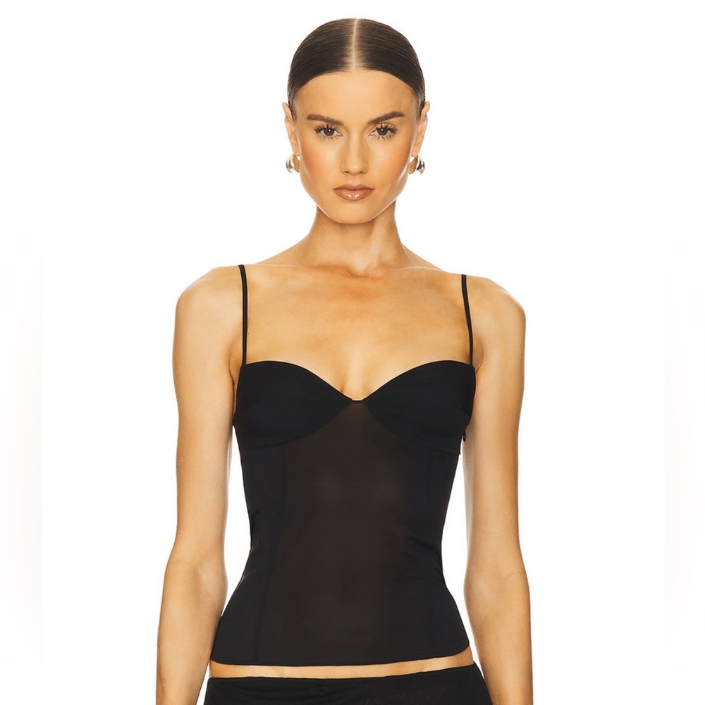 St. Agni Stretch silk voile camisole